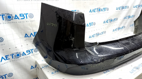 Rear bumper bare Ford C-max MK2 13-18 without parking sensors, black, tears, dents