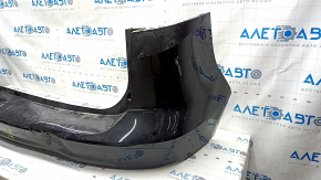 Rear bumper bare Ford C-max MK2 13-18 without parking sensors, black, tears, dents