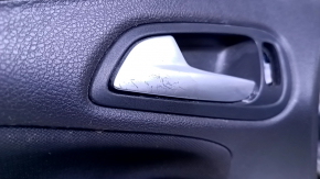 Door trim card front left Ford Focus mk3 15-18 black with black insert cloth, armrest black cloth, scuffs, scratches
