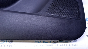 Door trim card front left Ford Focus mk3 15-18 black with black insert cloth, armrest black cloth, scuffs, scratches