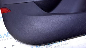 Door trim card front left Ford Focus mk3 15-18 black with black insert cloth, armrest black cloth, scuffs, scratches