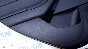 Door trim card rear left Ford Focus mk3 11-18 black with black insert plastic, armrest black plastic, scratches, abrasions