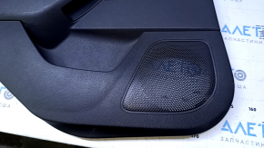 Door trim card rear left Ford Focus mk3 11-18 black with black insert plastic, armrest black plastic, scratches, abrasions