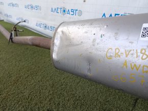 Exhaust pipe with rear barrel Honda CRV 17-19 1.5 AWD without chrome tip, dented