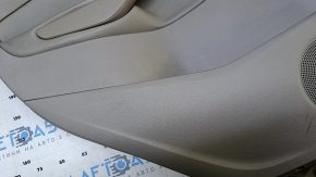 Door trim card rear left Ford C-max MK2 13-18 beige with beige insert plastic, armrest beige leather, scratches, abrasions