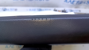 Door trim card rear left Ford Fusion mk5 13-16 titanium black, with black leather insert, armrest black leather, molding gray gloss, dents, scratches, abrasions, scuffs