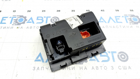 Box pocket center console rear Mercedes GLC 16-19 with socket and cigarette lighter, black