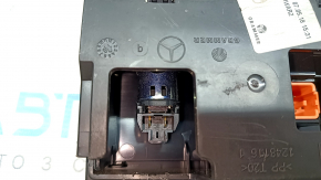 Box pocket center console rear Mercedes GLC 16-19 with socket and cigarette lighter, black