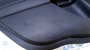 Door trim card rear left Ford Fusion mk5 13-16 titanium black, with black leather insert, armrest black leather, molding gray gloss, dents, scratches, abrasions, scuffs, bumps