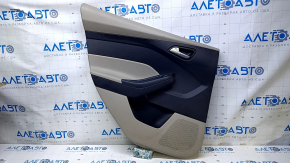 Door trim card rear left Ford Focus mk3 11-18 beige, with black insert, armrest beige plastic, scratches, abrasions