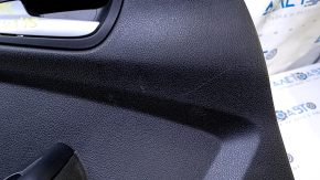 Door trim card rear left Ford Focus mk3 11-18 beige, with black insert, armrest beige plastic, scratches, abrasions