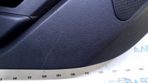 Door trim card rear left Ford Fiesta 11-19 black with black insert plastic, armrest black plastic, scratches, abrasions