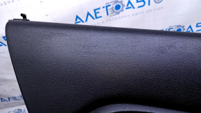 Door trim card rear left Ford Fiesta 11-19 black with black insert plastic, armrest black plastic, scratches, abrasions