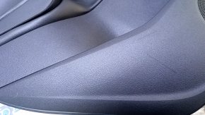 Door trim card rear left Ford C-max MK2 13-18 black with black insert plastic, armrest black leather, under tweeter, scratches, abrasions