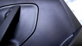 Door trim card rear left Ford C-max MK2 13-18 black with black insert plastic, armrest black leather, under tweeter, scratches, abrasions