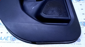Door trim card rear left Ford Escape MK4 20-22 black with black insert plastic, armrest black cloth, scuffs, scratches