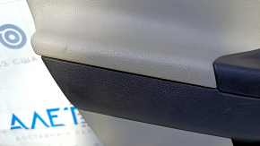 Door trim card rear left Ford Focus mk3 11-18 beige, with black insert, armrest beige plastic, scratches, abrasions, scuffs
