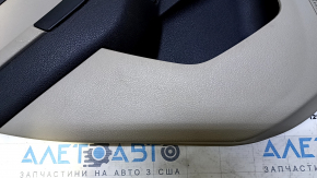 Door trim card rear left Ford Focus mk3 11-18 beige, with black insert, armrest beige plastic, scratches, abrasions, scuffs