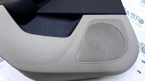 Door trim card rear left Ford Focus mk3 11-18 beige, with black insert, armrest beige plastic, scratches, abrasions, scuffs