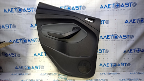 Door trim card rear left Ford Escape MK3 13-16 prerest black with gray insert cloth, armrest gray cloth, scratches, abrasions
