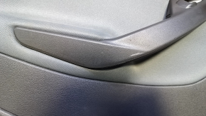 Door trim card rear left Ford Escape MK3 13-16 prerest black with gray insert cloth, armrest gray cloth, scratches, abrasions