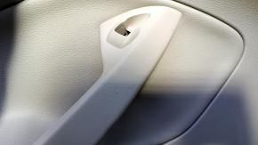 Door trim card rear left Ford C-max MK2 13-18 beige with beige insert plastic, armrest beige leather, scratches, abrasions, whitened plastic