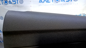 Door trim card rear left Ford Escape MK3 17-19 rest black with black insert plastic, armrest black leather, under tweeter, scratches, abrasions