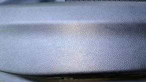Door trim card rear left Ford Edge 15-18 Sport black with black insert leather white stitching, armrest black leather white stitching, dents, abrasions, scratches