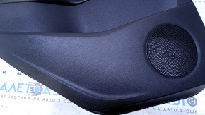 Door trim card rear left Ford C-max MK2 13-18 black with black insert plastic, armrest black leather, scratches, abrasions