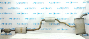 Exhaust line middle part Ford C-max MK2 13-18 with catalytic converter and barrel, sawed off stud