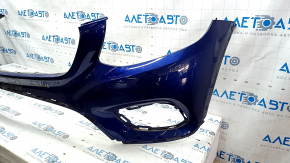 Front bumper bare Mercedes GLC 300/350e 16-19 without parking sensors, blue