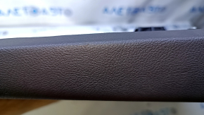 Door trim card rear left Lincoln MKX 16- beige with beige insert leather, brown armrest leather, insert temon wood structure, under the tweeter, scuff, dents, scratches