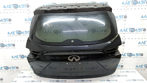 Naked trunk door with glass Infiniti QX50 19- black KH3, with molding
