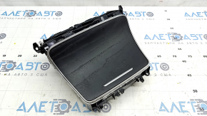 Mercedes GLC 16-19 center console pocket box in ebony, with cup holders, broken mount