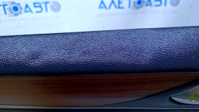 Door trim card rear left Lincoln MKC 15- black with black insert leather, armrest black leather, molding light wood structure, under the tweeter, dents, abrasions, scratches