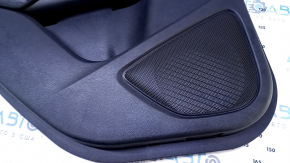 Door trim card rear left Lincoln MKC 15- black with black insert leather, armrest black leather, molding light wood structure, under the tweeter, dents, abrasions, scratches