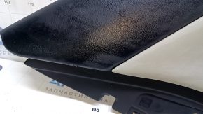 Door trim card rear left Lexus IS 14-20 black with gray insert leather, armrest gray leather, molding gray structure, scuffs, scratches, dent
