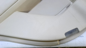 Door trim card rear left Lexus RX350 RX450h 10-15 beige with beige insert leather, armrest beige leather, scuffs, scratches, abrasions, for dry cleaning