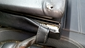 Rear row of seats 2nd row VW CC 08-17 leather black, without plug, torn, broken fastening