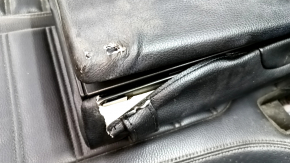 Rear row of seats 2nd row VW CC 08-17 leather black, without plug, torn, broken fastening