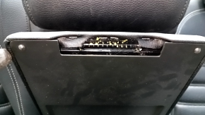 Rear row of seats 2nd row VW CC 08-17 leather black, without plug, torn, broken fastening