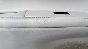 Door trim card rear left Lexus ES300h ES350 13-18 beige with beige insert leather, armrest beige leather, molding under wood gloss, dents, without illumination, abrasions, scratches, scuffs, dents, sw