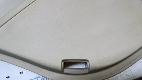Door trim card rear left Lexus ES300h ES350 13-18 beige with beige insert leather, armrest beige leather, molding under wood gloss, dents, without illumination, abrasions, scratches, scuffs, dents, sw