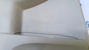 Door trim card rear left Toyota Camry v50 12-14 usa beige with black insert plastic, armrest rubber, scratches, abrasions