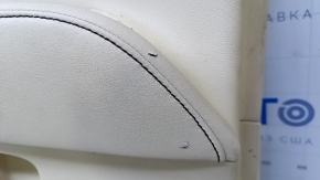 Door trim card rear left Lexus RX350 RX450h 10-15 beige with beige insert leather, armrest beige leather, without backlight, scuffs, dents, abrasions, scratches
