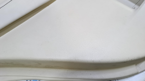 Door trim card rear left Lexus RX350 RX450h 10-15 beige with beige insert leather, armrest beige leather, without backlight, scuffs, dents, abrasions, scratches