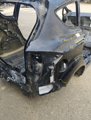 Quarter wing rear right Ford C-max MK2 13-18 black, on the body, bumps, dented