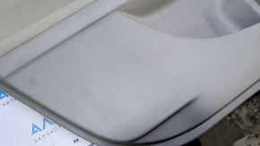 Door trim card rear left Toyota Prius V 12-17 beige with beb insert cloth, armrest beige cloth, scuffs, scratches