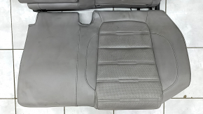 Rear seat left Honda CRV 17-19 gray leather, perforation, dry cleaning, scratches on the lining
