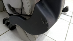 Rear seat left Honda CRV 17-19 gray leather, perforation, dry cleaning, scratches on the lining